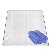 Couverture de camping portable 150x200cm, tapis thermique imperméable, léger, réfléchissant, en aluminium, pour pique-nique