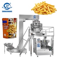 Machine d'emballage de granulés pour sachets préformés Doypack, remplisseuse de sachets verticaux pour cubes de tofu, frites, chips et bâtonnets de pommes de terre