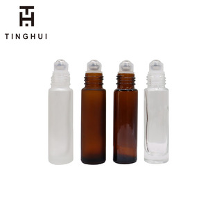 Suministro al por Mayor de Botellas de Vidrio Esmerilado Ámbar Transparente de 5 ml, 10 ml y 15 ml con Rodillo, Tapa de Madera para Perfume, Cuidado de los Ojos y Masajes Corporales - Product Image 6
