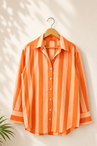 Camisa de algodón con lazo en la espalda para mujer |   Fabricante de Ropa Boutique Estampada a Mano - Product Image 3