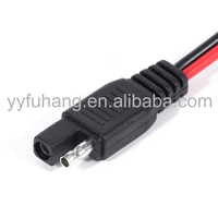 Connecteur de prise automobile pour éclairage, connecteur de faisceau de câbles SAE 2 broches vers prise DC