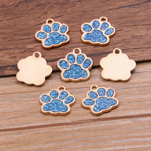 Colgante de Aleación con Forma de Garra de Animal (Perro, Oso, Gato) en Oro KC Blanco, 6 Colores, 16x17mm, para Niños - Product Image 6