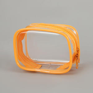 Custom Logo Small Size PVC Data Cable Storage <b>Bag</b> Waterproof Portable Carry-on Travel Transparent Zipper Storage <b>Bag</b> - Product Image 3