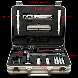 Comblinees沙龙头发延伸套件冰胶快速粘合机不需要紫外线持久无缝人发工具套装 - Product Image 3