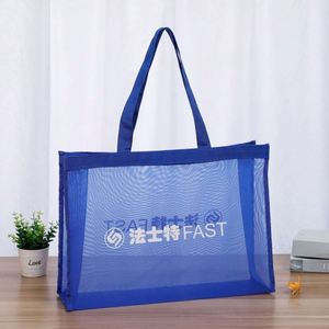 Bolsa de Mano de Malla para Mujer con Logotipo Personalizado al por Mayor, Bolsa de Compras, Bolsa de Playa - Product Image 6