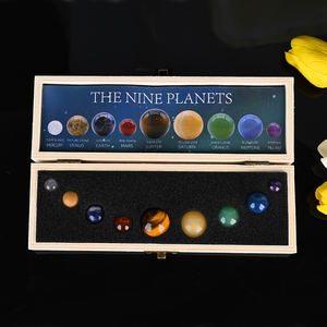 Esferas de Cristal de los Nueve Planetas, Productos Espirituales Naturales Curativos al por Mayor en una Elegante Caja, Otros Artesanías de Cristal - Product Image 1