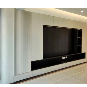 Meubles <span class=keywords><strong>de</strong></span> salon modernes et minimalistes en bois massif, armoires TV sur mesure, armoires <span class=keywords><strong>de</strong></span> cuisine, design tout-en-un - Product Image 1