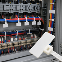 Push-Mount Kabelbinder aus Nylon 66, Panelmontage-Kabelbinder 100-190mm für Schaltschränke und Kabelbaumführung im Automobilbereich