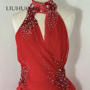 LIUHUO Lyrical <strong>Dance</strong> <strong>Dress</strong> for Girls Pole <strong>Dance</strong> Luxury Flash Drill Competition Performance <strong>Red</strong> <strong>Dance</strong> <strong>Dress</strong> Customize - Product Image 6