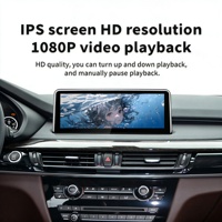 Radio para Auto con Pantalla HD de 12.3 Pulgadas, Navegación GPS, Cámara de Reversa y USB para BMW X5 F15 X6 F16, Montaje en el Tablero