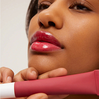 Baume à lèvres hydratant et repulpant au beurre de peptides personnalisé, brillant et coloré, soin des lèvres multi-couleurs