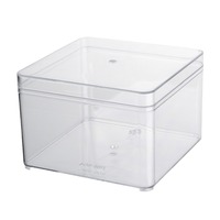 Boîte d'emballage carrée pour biscuits, boîte d'emballage transparente en plastique pour viande séchée, boîte pour bonbons au bœuf et fruits secs, scellage personnalisé