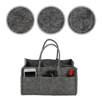 Organizador de Pañales de Fieltro Reciclado Ecológico Gris, Venta al Por Mayor, Logotipo Personalizado, Directo de Fábrica
