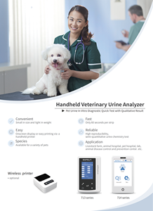 Analyseur d'<span class=keywords><strong>urine</strong></span> vétérinaire portable USMILEPET Détecteur de créatinine de protéines d'<span class=keywords><strong>urine</strong></span> avec imprimante sans fil pour clinique animale - Product Image 3