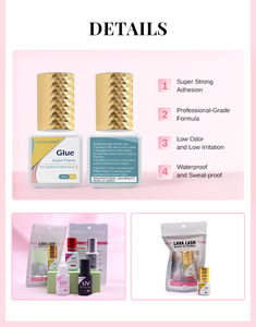 Colle à cils LavaLash Manufacturing Private Label Super Lash, végane, sans latex, longue tenue 8-9 semaines, waterproof, séchage rapide, haute humidité - Product Image 3