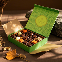 Boîte-cadeau à fermeture magnétique personnalisée de qualité supérieure, emballage de luxe pour chocolats, biscuits, bonbons, aliments