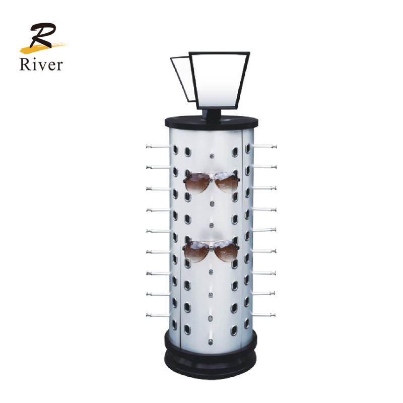 Новая стойка для очков, поворотный держатель для солнцезащитных очков с зеркалом, напольная стойка для очков