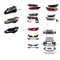 Ensemble de feux arrière LED fumés noirs avec clignotants pour Toyota Camry 2018-2021, remplacement des feux arrière