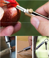 Mini outil de couteau à glissière utilitaire pour le déballage de boîtes express, couteaux de poche pendentifs porte-clés gadget EDC extérieur