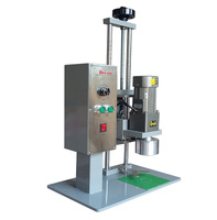 Machine de capsulage manuelle de table pour service client en direct, petite presse à couvercles pour bouteilles en plastique et en verre