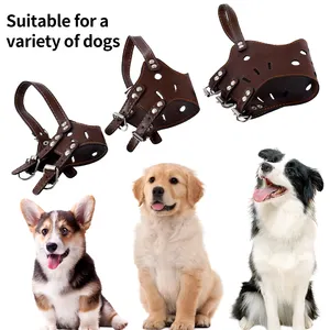 Dog mouthpiece anti-barking and anti-biting adjustable size breathable large, medium and small dog mask pet mouthpiece