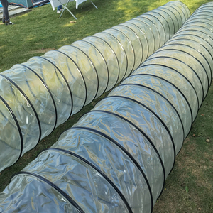Tunnel pliable de 5 m en PVC transparent, tube de jeu léger et pliable pour la maternelle, la garderie et la maison - Product Image 3