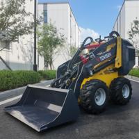 Mini-Kompaktlader mit EPA CE Euro V Motor, Baggerlader, Kompakter Radlader, Kleiner Kompaktlader für Landwirtschaft mit Schaufel