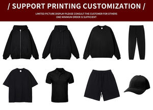 Sudadera con Capucha Extra Grande Personalizada de Alta Calidad, Ecológica, Tejida, con Estampado de Dibujos Animados Negros, Estilo Vintage, para Hombre, Venta al Por Mayor - Product Image 6