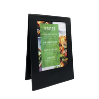 Tentes de table numériques lumineuses personnalisées, 2 pages, pliables, avec carte LED, support de table rétroéclairé pour restaurant, bar