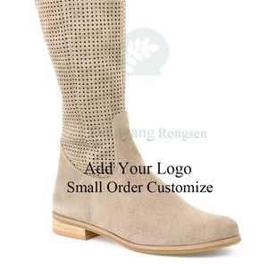 Bottes à talons hauts noires en <span class=keywords><strong>daim</strong></span>, à bout pointu, fines, au-dessus du genou, pour femme de bureau, style exotique, vente en gros - Product Image 3
