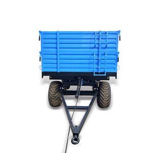Nhà máy cửa hàng Trailer nông nghiệp giỏ hàng với 4 bánh xe đổ loại Trailer quy mô lớn hàng rào cao - Product Image 2