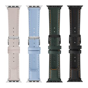 <span class=keywords><strong>Bracelet</strong></span> de montre en cuir véritable de haute qualité RYB pour <span class=keywords><strong>Apple</strong></span> <span class=keywords><strong>Watch</strong></span>, <span class=keywords><strong>bracelet</strong></span> de luxe 49 mm 46 mm 45 mm 44 mm 42 mm 41 mm 40 mm 38 mm - Product Image 5