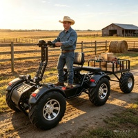 Scooter tout-terrain ATV haute puissance 8000W avec batterie 76V 59Ah, autonomie de 150 km, suspension indépendante à 4 roues