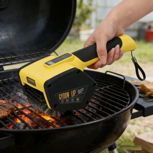 Cepillo <span class=keywords><strong>El</strong></span>éctrico de Plástico para Barbacoa, Cepillo Multifuncional Inalámbrico para Cocina, Limpiador Portátil Pequeño para Exteriores - Product Image 2