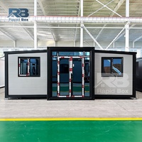 Villa préfabriquée moderne de luxe, 20 pieds, 30 pieds, 40 pieds, 2 à 3 chambres, nouvelle conception, extensible, maison conteneur, maisons préfabriquées