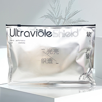 Vêtements, sous-vêtements, chaussures, fourrure, emballage, pochette à fermeture éclair, sac en plastique refermable brillant argenté en aluminium