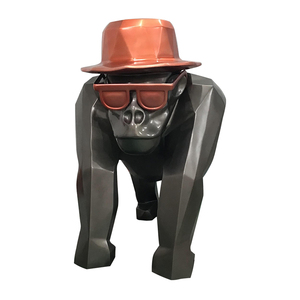 Moderne Cartoon Maoping Marke Maßgefertigte Umweltfreundliche Europäische Design Kunstharz Große Tier Outdoor-Dekorationen Schimpansen-Skulptur - Product Image 6