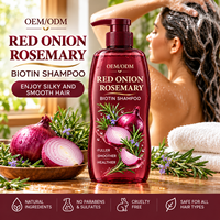 Shampo dan Kondisioner Rambut Organik Vegan Bebas Sulfat dengan Ekstrak Bawang Merah dan Rosemary untuk Wanita (Private Label)
