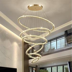 Italian Luxury Smart Chandelier Remote <strong>Control</strong> Iron for Grand Sophisticated Living Rooms <strong>Double</strong>-Height Villas Duplexes-AC - Product Image 4