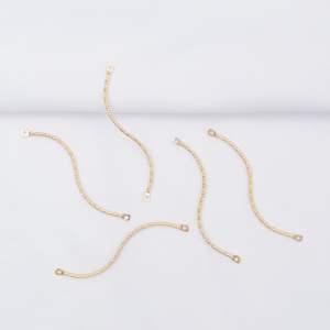Molti anni di fornitura di fabbrica <span class=keywords><strong>biella</strong></span> per orecchino con doppia onda riempita d'oro 14k per kit di gioielli - Product Image 3