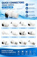 Raccord rapide pour tuyau d'eau CPC 1/8 3/16 avec coupure et rétablissement du débit, raccord rapide en ligne, connecteur rapide pour tuyau