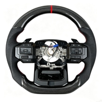 Volant personnalisé en fibre de carbone noire avec boutons pour Toyota LAND CRUISER LC79 LC76 LC70 LC78 LC100 LC300 LC200 LC250 Prado