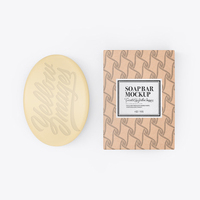 Petite boîte-cadeau de savon personnalisée Emballage en carton écologique Boîtes en papier kraft pour savon fait maison avec fenêtre