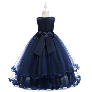 Nuevo Vestido de Moda para Niñas, Diseño de Última Tendencia, Vestido Largo de Fiesta para Niñas, Vestidos de Gala para Niñas LP-76 - Product Image 4