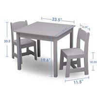 Ensemble de chaises de table en bois modernes et personnalisées pour enfants Nouveau modèle gris d'activité et d'étude pour salle à manger, cuisine, salon, fête