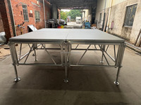 Plataforma de Escenario Portátil de Aluminio de Ensamblaje Rápido para Eventos, Conciertos, Bodas y Música al Aire Libre