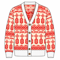 Vente directe usine : Cardigan en laine pour homme, col en V, respirant, printemps, avec logo jacquard personnalisé