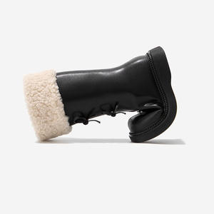 รองเท้าเด็กผู้หญิง รองเท้าบูทเด็ก ฤดูใบไม้ร่วงและฤดูหนาว 2025 รองเท้าบูททรงสูงแบบใหม่ สไตล์เจ้าหญิง บุผ้ากำมะหยี่ รองเท้าสไตล์ตะวันตก รองเท้าบูทหิมะบุผ้าฝ้าย - Product Image 5