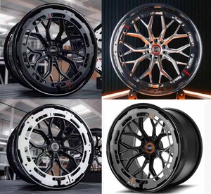 TUV/JWL pelek roda tempa mobil penumpang mewah hitam 18-24 inci serat karbon bersertifikat untuk Ben Audi BMW - Product Image 6