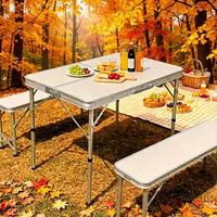 Ensemble table et chaise de camping rectangulaire en aluminium léger, nouvelle conception Tench AL17, pliable en deux, portable, 1 pièce.